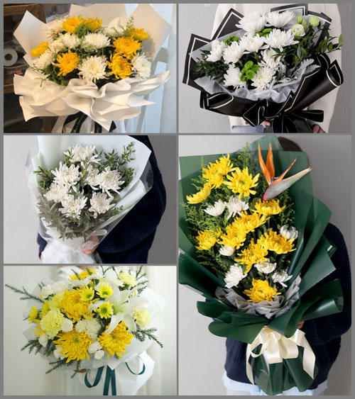 河北张家口蔚县涌泉庄乡白事花束代送